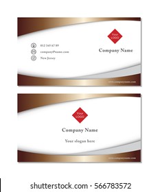 Elegant Business card template vector