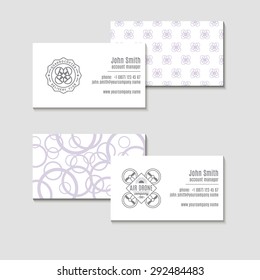 Elegant business card vector template with Drone logo. Original design for corporate identity with quadrocopter. Documentation for business. Vector illustration.