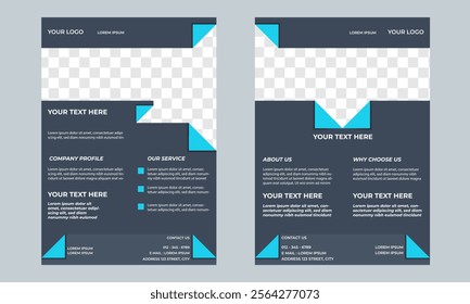 Elegant business flyer template for event, conference, and seminar