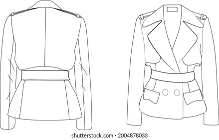 elegant business jacket vector design
