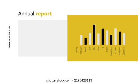Elegant business presentation templates with yellow accent, creative and minimal corporate marketing slides for keynote, corporate identity layouts for office meeting, web banner for company advert