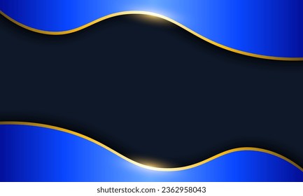 diseño elegante de fondo de tema de negocios con forma de onda 3d azul