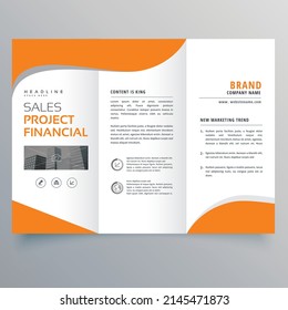 Elegant business trifold brochure design flyer template Corporate, trade business Signboard, Banner, Light box