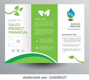 Elegant business trifold brochure design flyer template Corporate, trade business Signboard, Banner, Light box