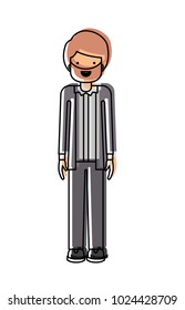 elegant businessman avatar character