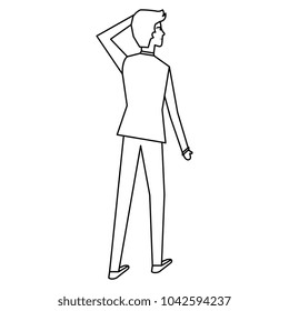elegant businessman avatar character