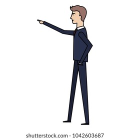 elegant businessman avatar character