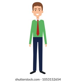 elegant businessman avatar character