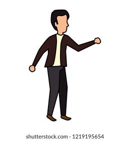 elegant businessman avatar character