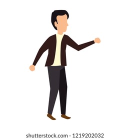 elegant businessman avatar character