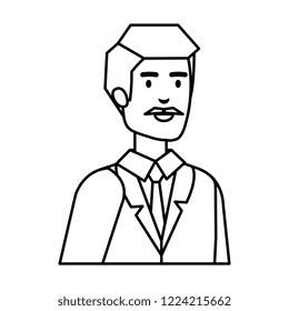 elegant businessman avatar character