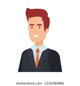 elegant businessman avatar character