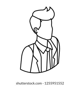 elegant businessman avatar character