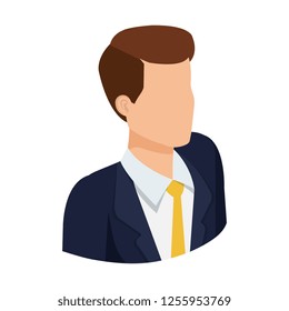 elegant businessman avatar character