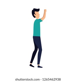 elegant businessman avatar character