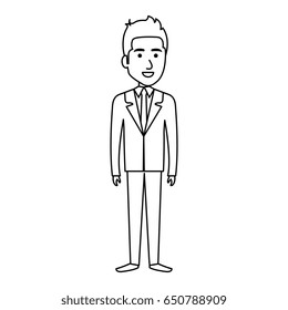 elegant businessman avatar character