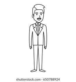 elegant businessman avatar character
