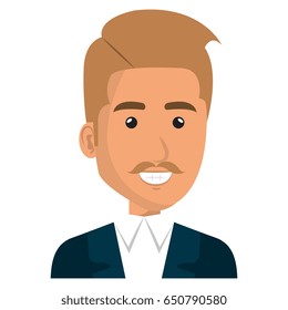 elegant businessman avatar character