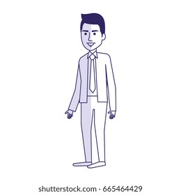 elegant businessman avatar character