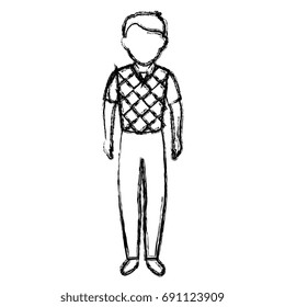 elegant businessman avatar character