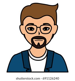 elegant businessman avatar character