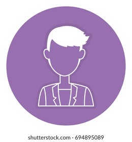 elegant businessman avatar character