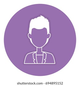elegant businessman avatar character