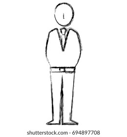 elegant businessman avatar character