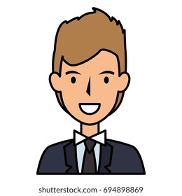 elegant businessman avatar character