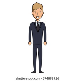 elegant businessman avatar character