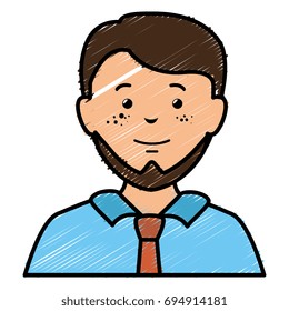 elegant businessman avatar character