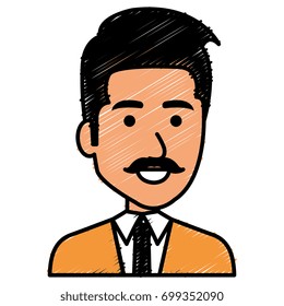 elegant businessman avatar character