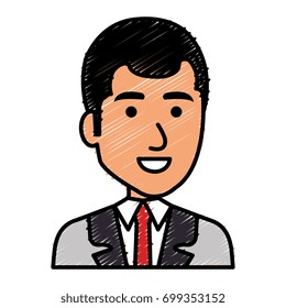 elegant businessman avatar character