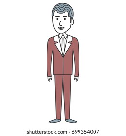 elegant businessman avatar character