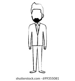 elegant businessman avatar character