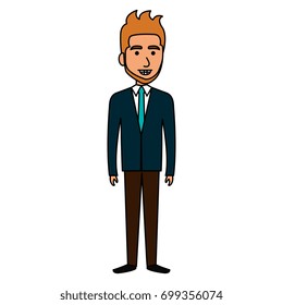 elegant businessman avatar character