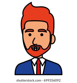 elegant businessman avatar character