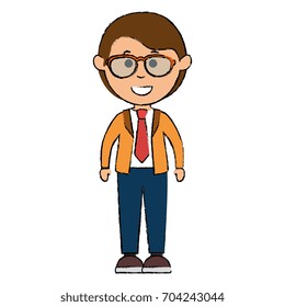 elegant businessman avatar character