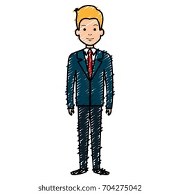 elegant businessman avatar character