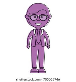 elegant businessman avatar character