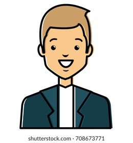 elegant businessman avatar character