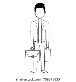 elegant businessman avatar character