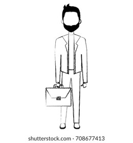 elegant businessman avatar character