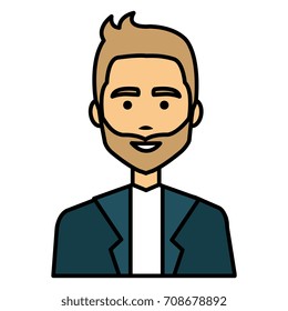 elegant businessman avatar character