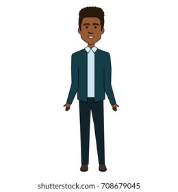 elegant businessman avatar character