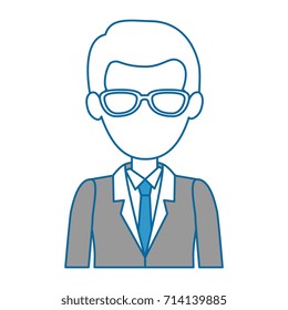 elegant businessman avatar character