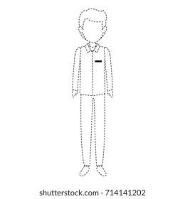 elegant businessman avatar character