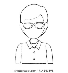 elegant businessman avatar character