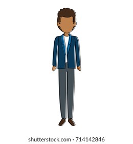 elegant businessman avatar character