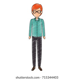 elegant businessman avatar character
